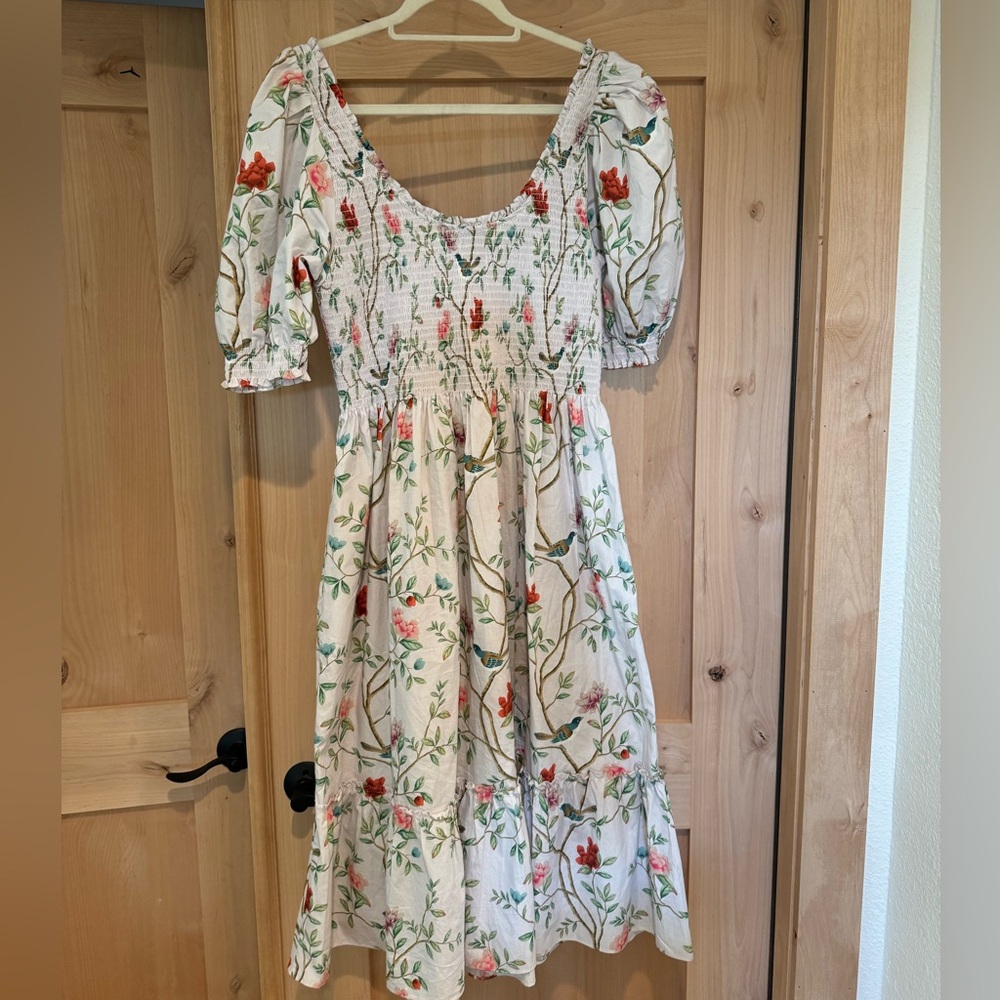 White floral Hill House dress, size XL - Picture 3 of 3